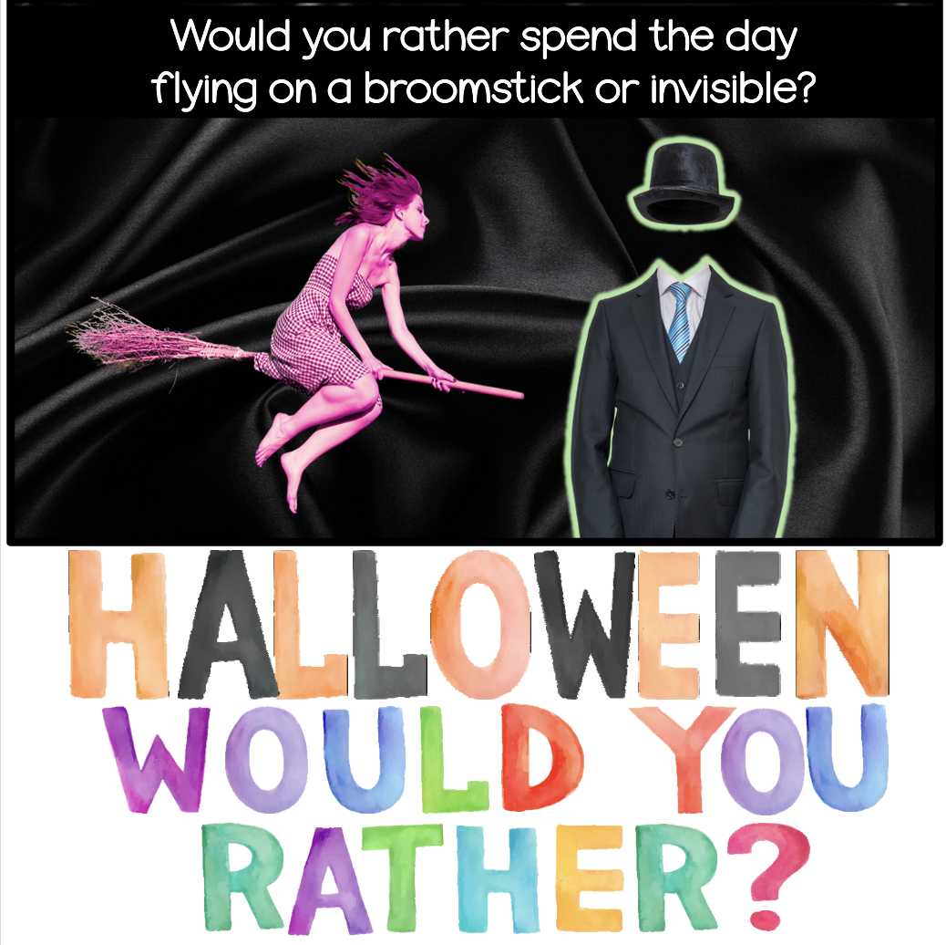 Why Would You Rather Is the Perfect Halloween Opinion Writing Prompt for Elementary Students
